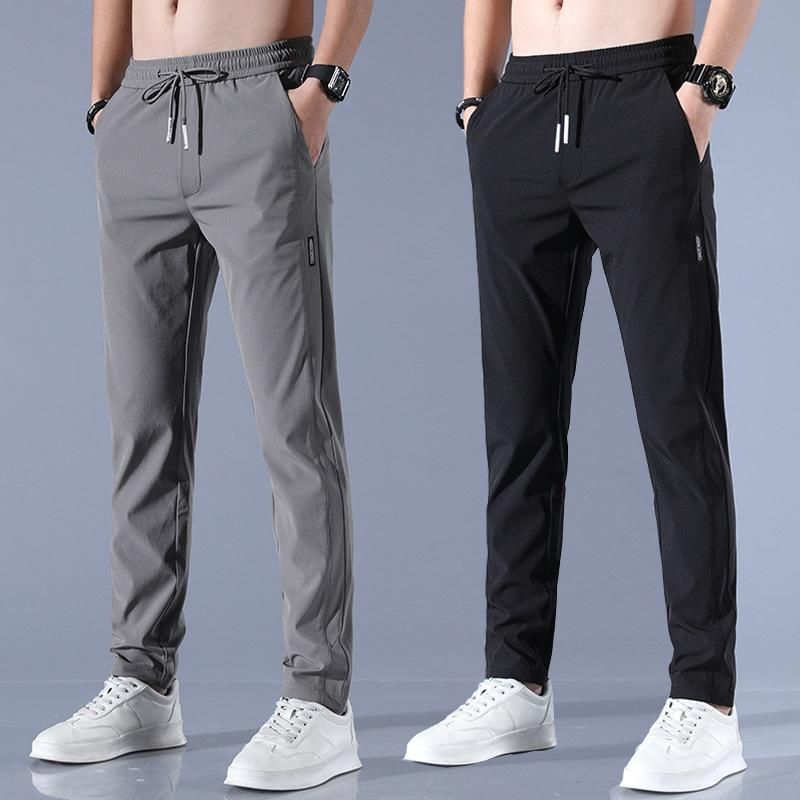 Ma Croix Mens Stripe Track Pants Skinny Fit Stretch Casual Elastic Athletic  Training Slim Joggers - Walmart.com